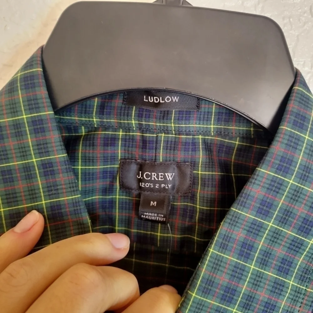 NWT J. CREW LUDLOW SHIRT IN DARK NAVY PLAID F8187 sz M
